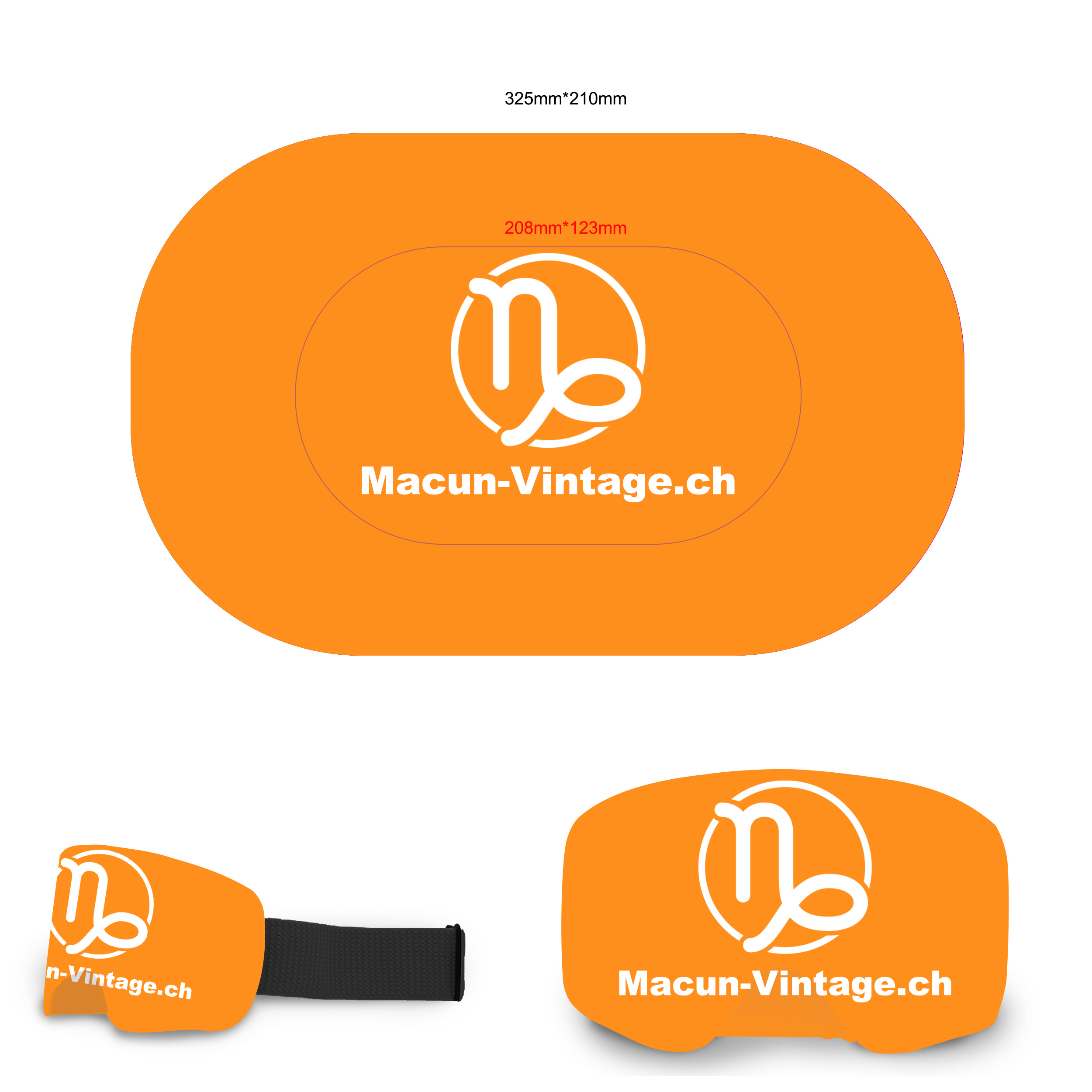 Custom Ski Goggle Covers for Events in Europe