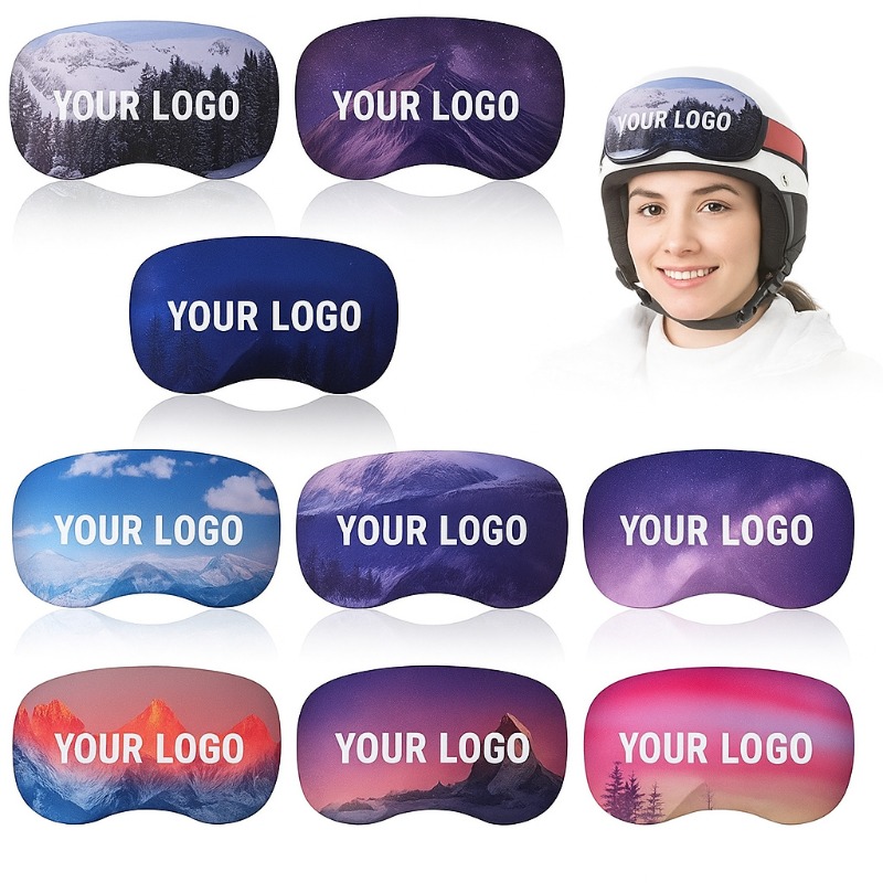 Gepersonaliseerde skibrilhoes met logo