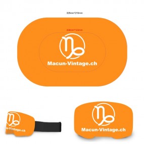 Uniwersalne pokrowce na gogle narciarskie z logo firmy