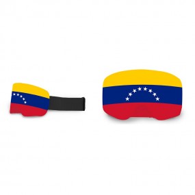 Custom Ski Goggle Cover Printed with Venezuelan Flag
