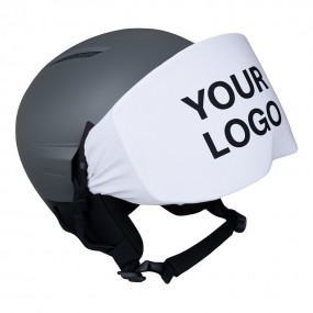 Gepersonaliseerde skihelm vizierhoezen met eigen logo