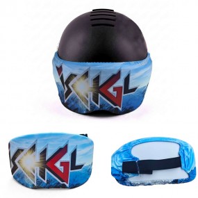 Skihelm vizierhoezen met eigen logo