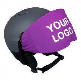 Gepersonaliseerde skihelm vizierhoezen met eigen logo